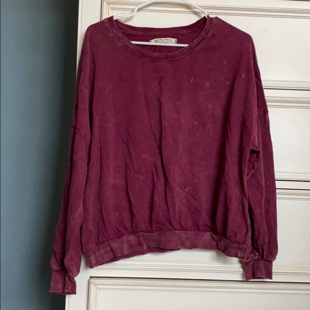 Free people mineral washed shirt